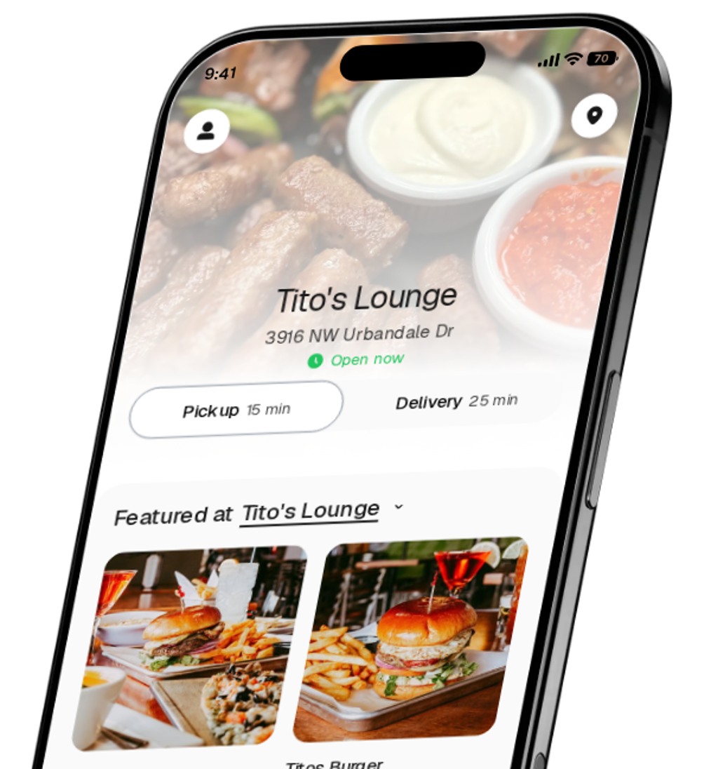 Tito's Lounge app preview