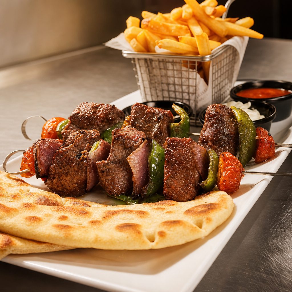 Beef Skewers.