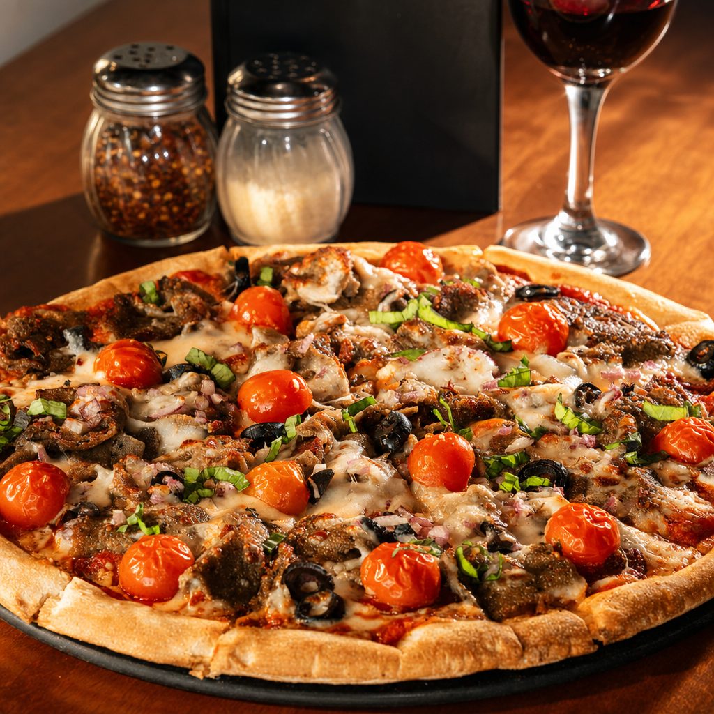 Pizza Mediterranean.